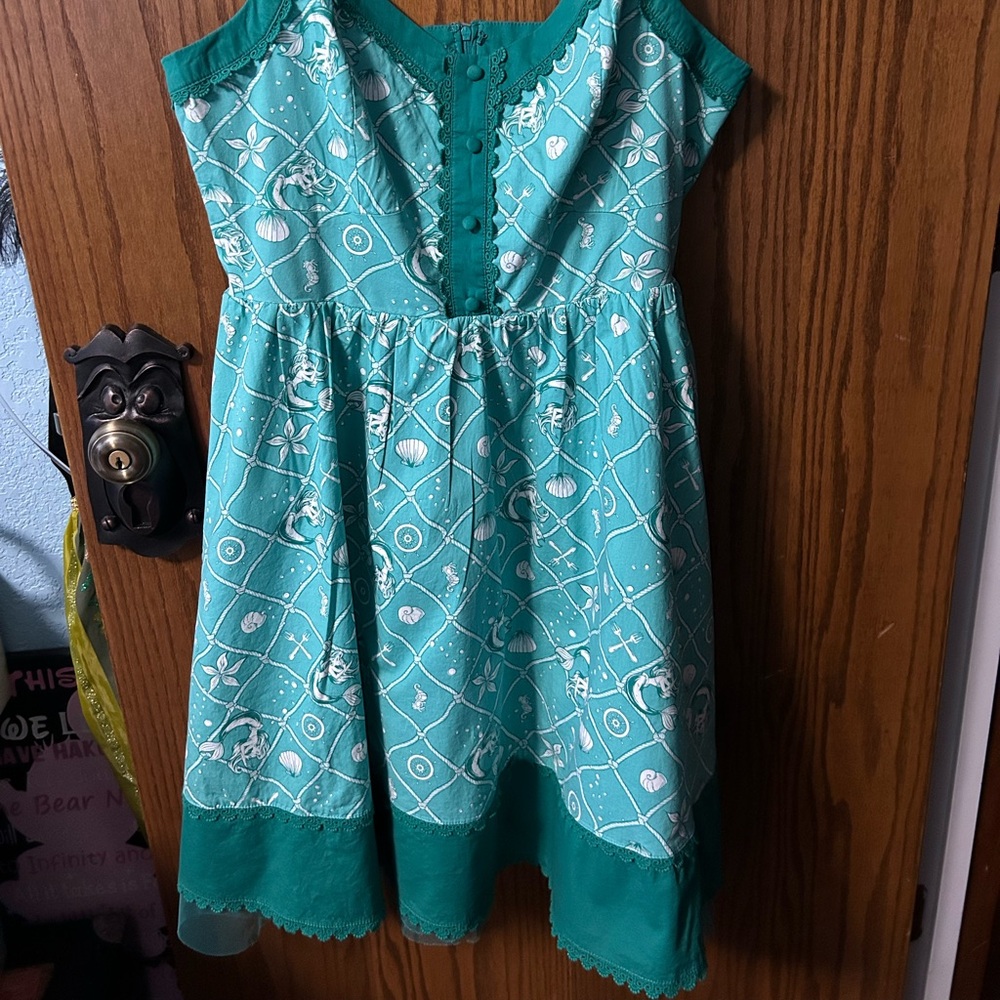 Disney Aqua and White Mini Dress